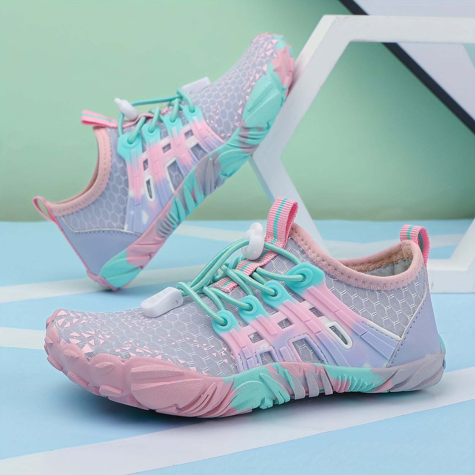 Детские водные туфли для плавания, серфинга, походов, с нескользящей, быстро сохнущей резиновой подошвой