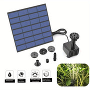 Solar-Powered Bird Bath Pump with Removable Photovoltaic Module for Garden Pond Pool