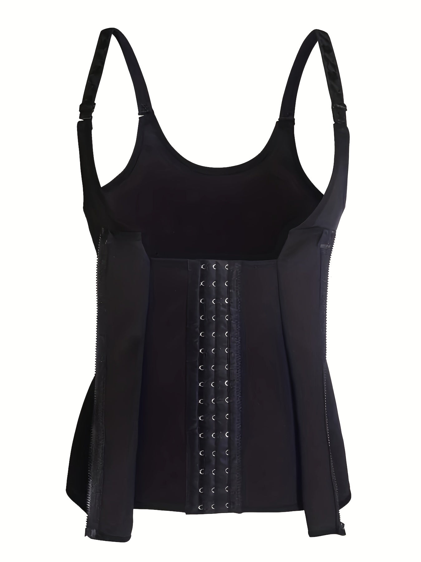 Women's Shapewear Bodysuit with Zip Front Tummy Control Slimming Body Shaper Nylon Polyester