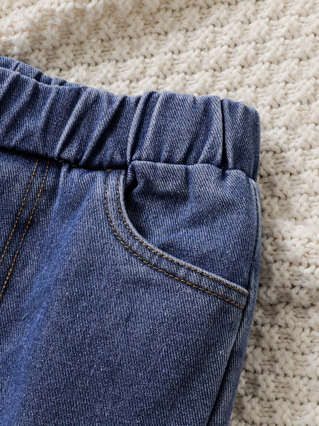 Girls' 2-Piece Denim Flare Jeans and Hoodie Set for Girls 12 and Under