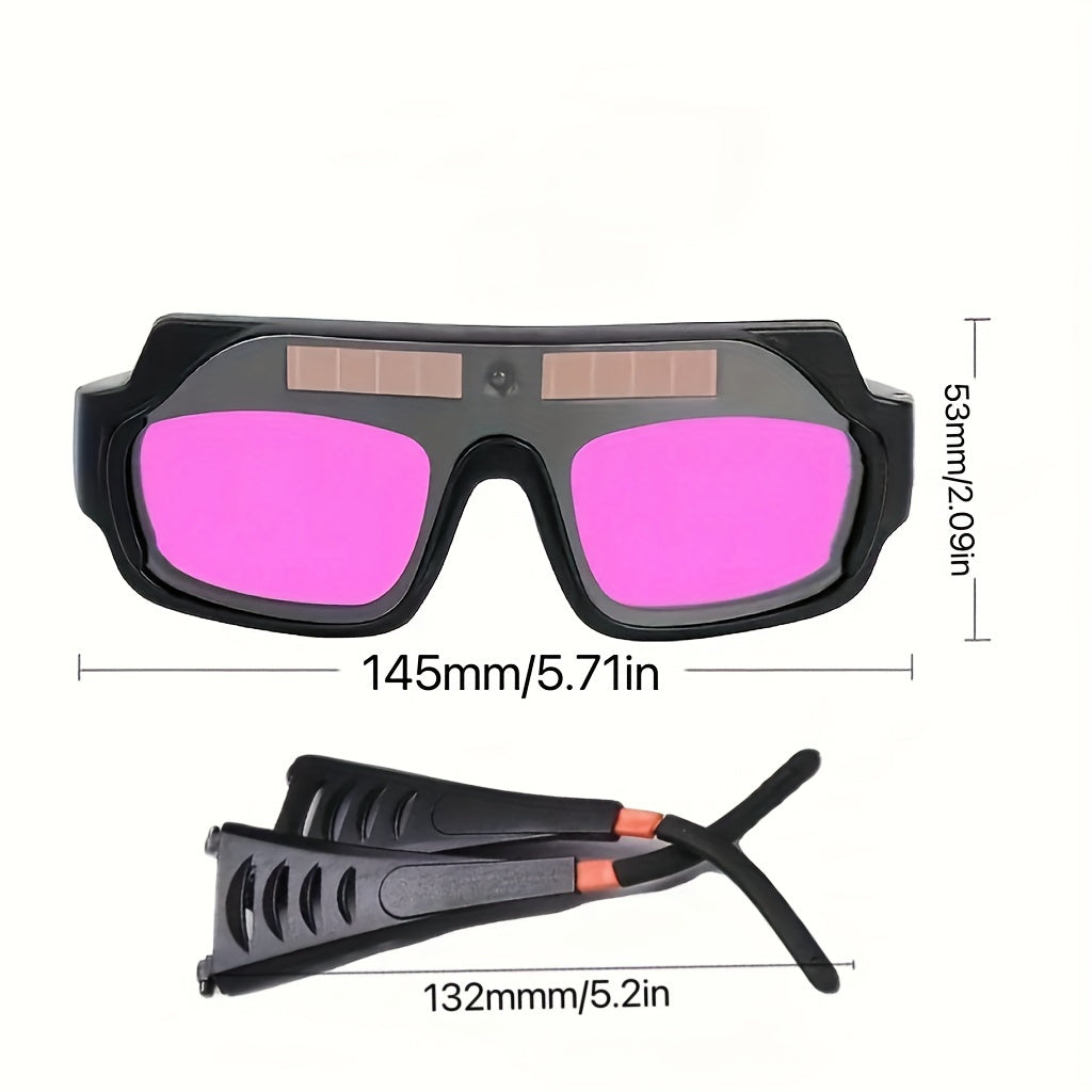 Uniseks avtomatik qorong‘ilashli payvandlash shisha bilan himoyalovchi linza uchun TIG MIG arc