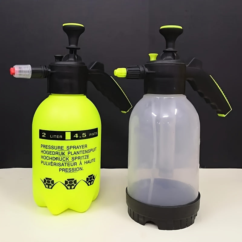 2L Plastic Pressure Sprayer Leak-Proof Transparent Easy to Use for Cleaning