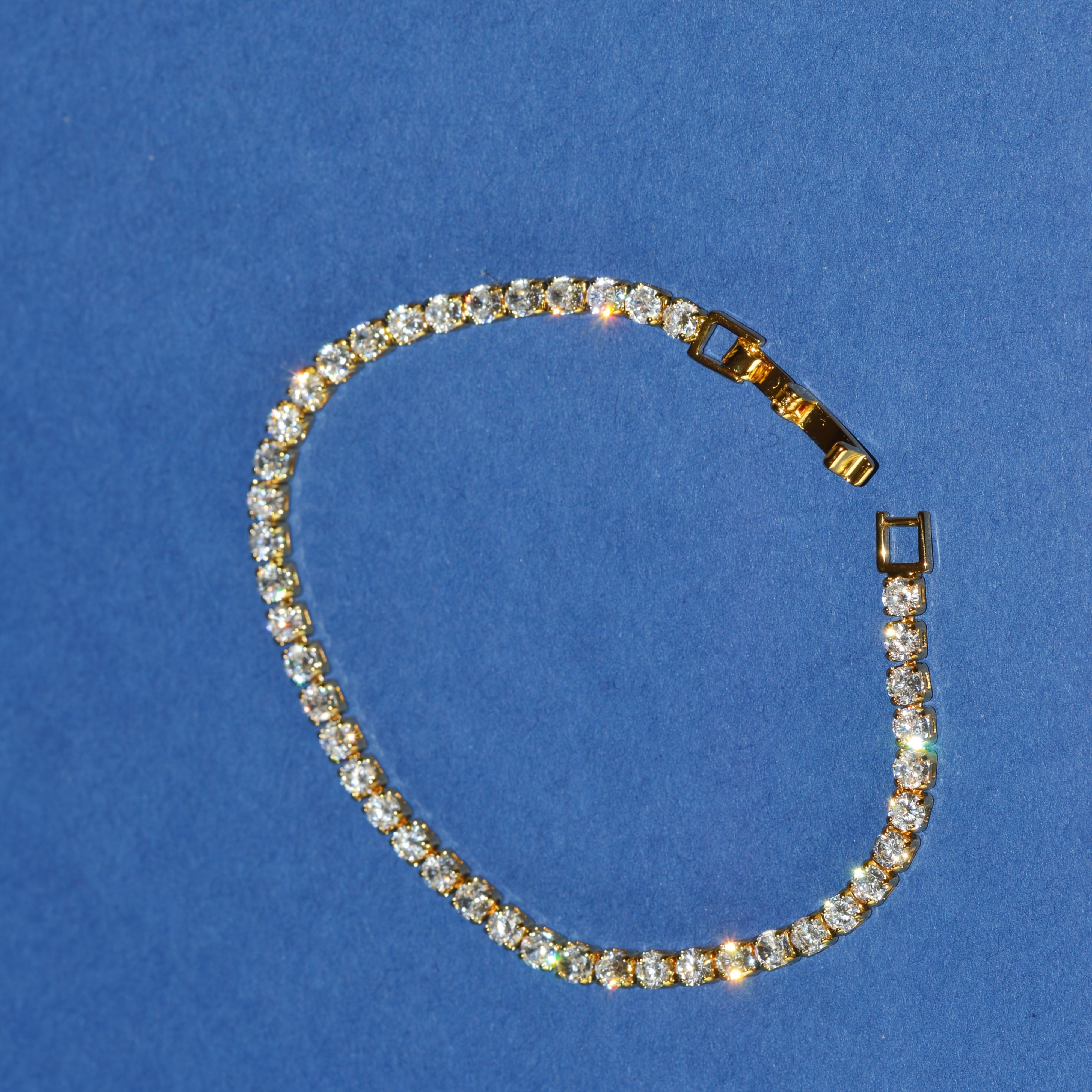 Men's and Women's Moissanite Tennis Bracelet 3mm VVS D-Color Sterling Silver Wedding Jewelry