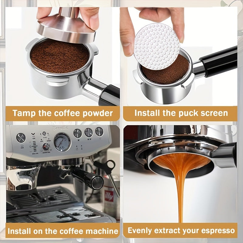 Pantalla de café de acero inoxidable para máquina de espresso, filtro de malla fina