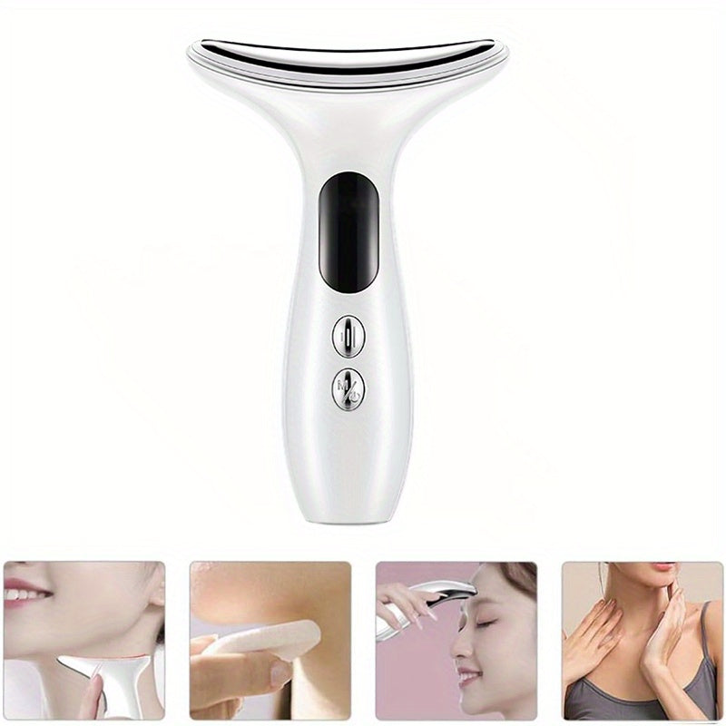 Facial Massager with LED Display USB Rechargeable Adjustable Intensity Multi-Functional Skincare Tool for Her