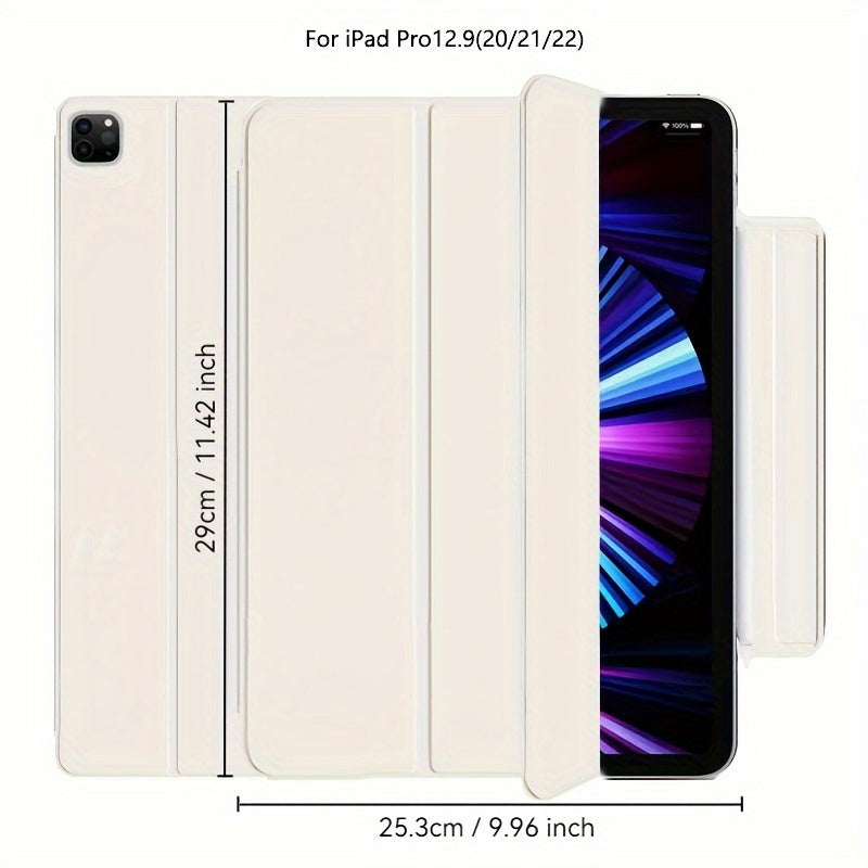 iPad Mini 6, Air 4/5, Pro 11 2022, Air 6 11inch 2024 uchun sun'iy charm aqlli qop. Qalam ushlagichi, kuchli magnit yopilishi va ultra ingichka dizayni bilan egiluvchan qattiq qopqoqni o'z ichiga oladi.