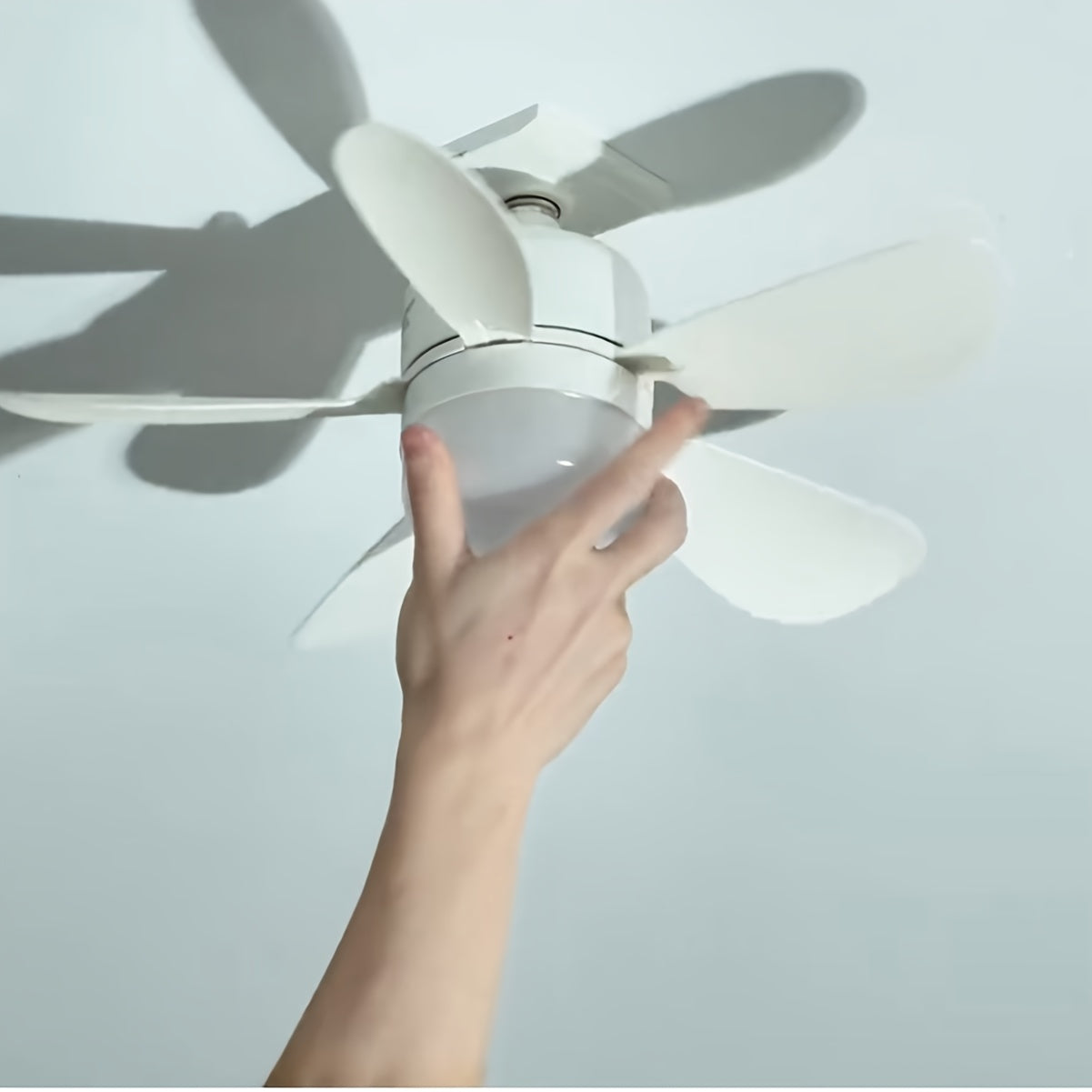 Modern Ceiling Fan with Lights and Remote for Indoor Use 85V-265V LED Bulb Sleek Design