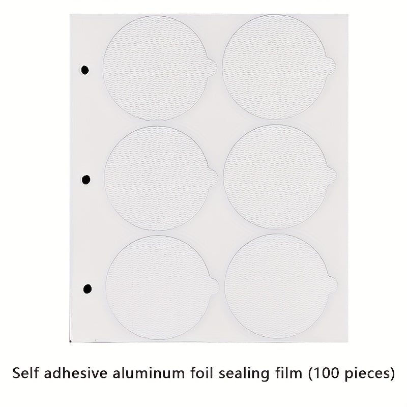 30 из 100 одноразовых кофейных капсул, каждая из которых наполнена эспрессо, запечатана резиновым кольцом и наклейкой, многоразового использования с алюминиевой пленкой и стаканчиками.