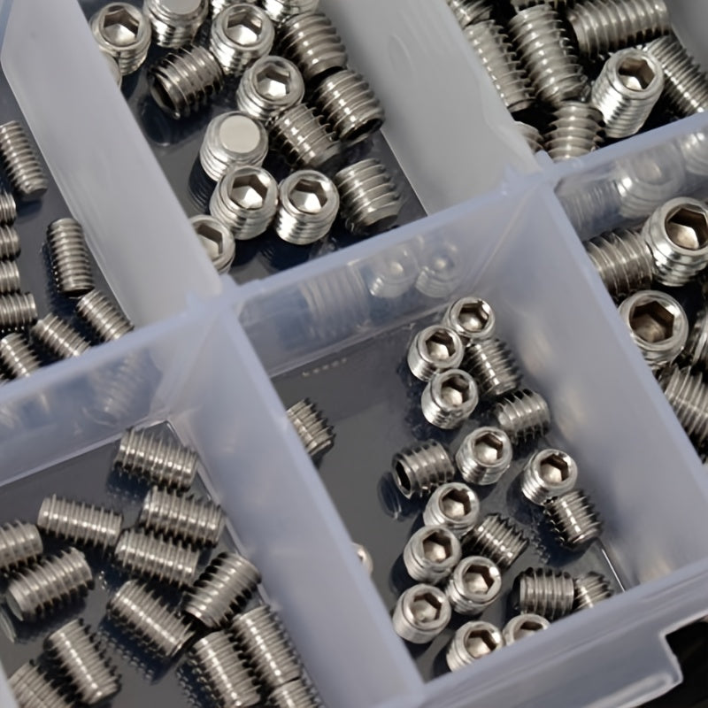 Stainless Steel Allen Head Socket Set Hex Grub Screws Assortment