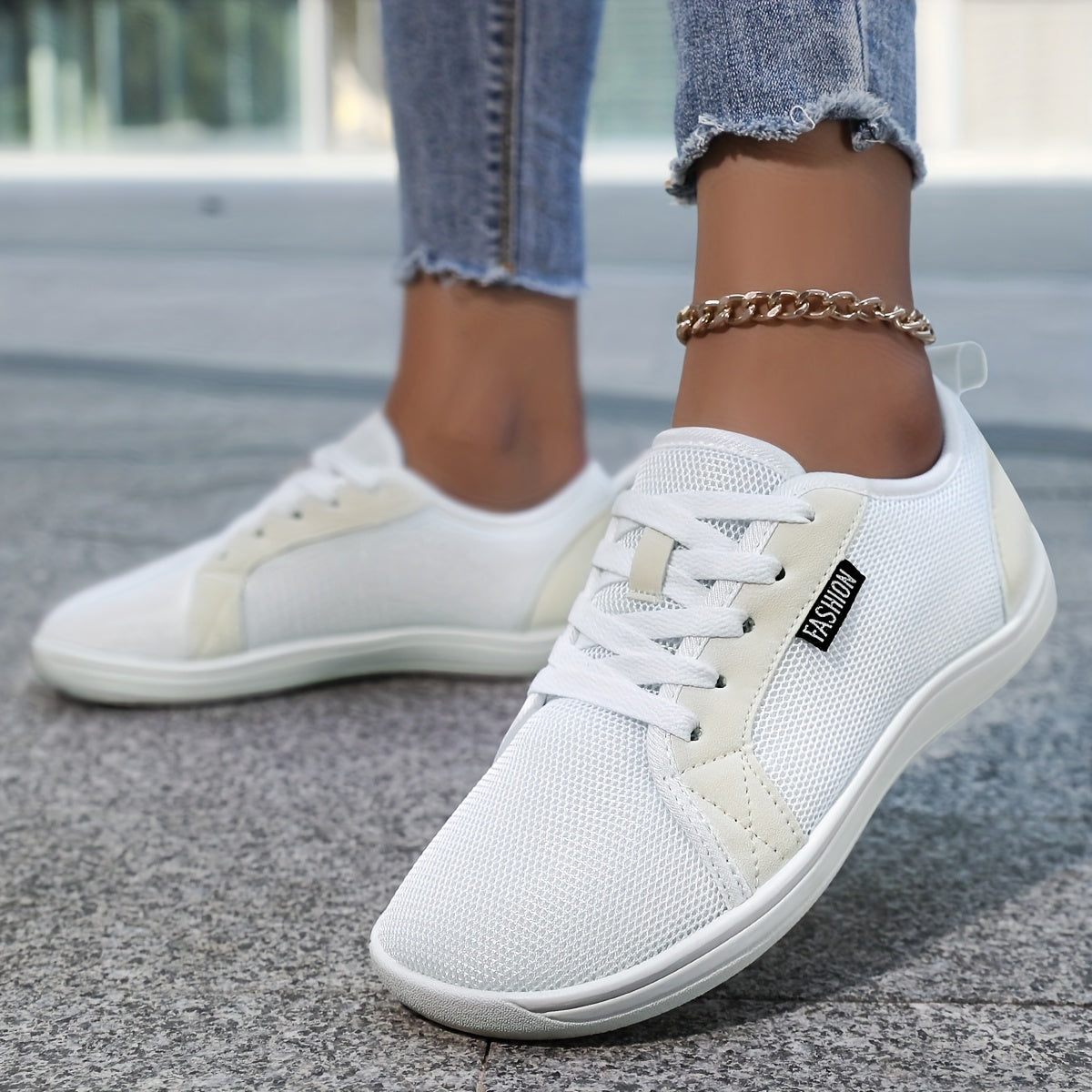 Women's Minimalist Barefoot Sneakers Wide Fit Breathable Knit Casual Shoes