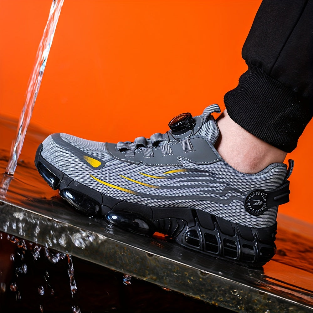 Zapatillas de seguridad con punta de acero y transpirables para todo tipo de estaciones