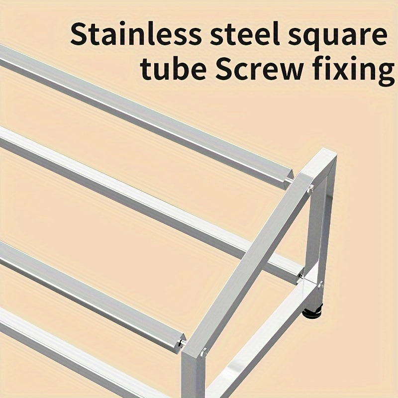 3-Compartment Stainless Steel Spice Organizer with Condiment Containers for Kitchen and Restaurant