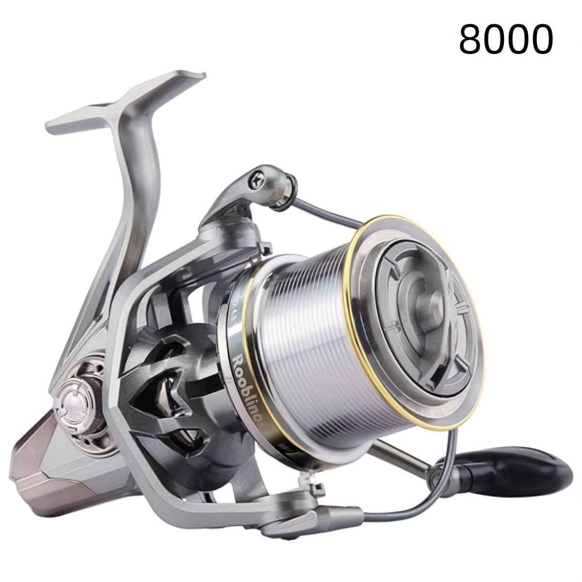 Long Shot Spinning Reel 8000-14000 Series Saltwater Tackle 4.8:1 Gear Ratio 17+1BB Stainless Steel