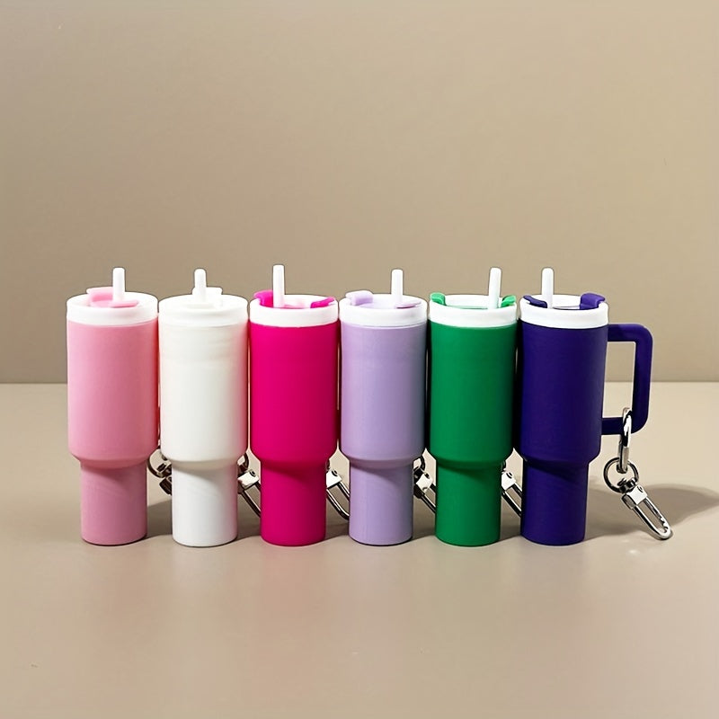 Mini Cup Keychain with Storage for Lipstick and Small Items, Cute Gift