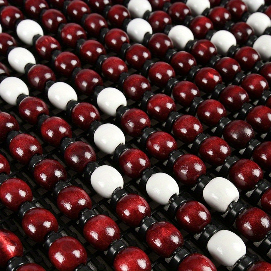 Summer Car Seat Cushion Set Breathable Wooden Bead Cooling Mat for Cars