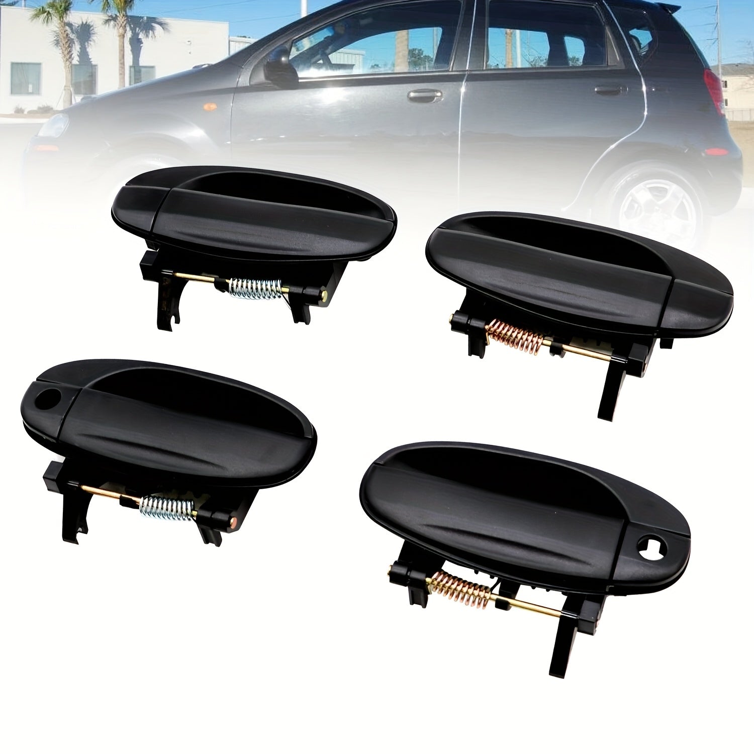 Outside Car Door Handle for Sedan Compatible with Chevy Aveo and Kalos