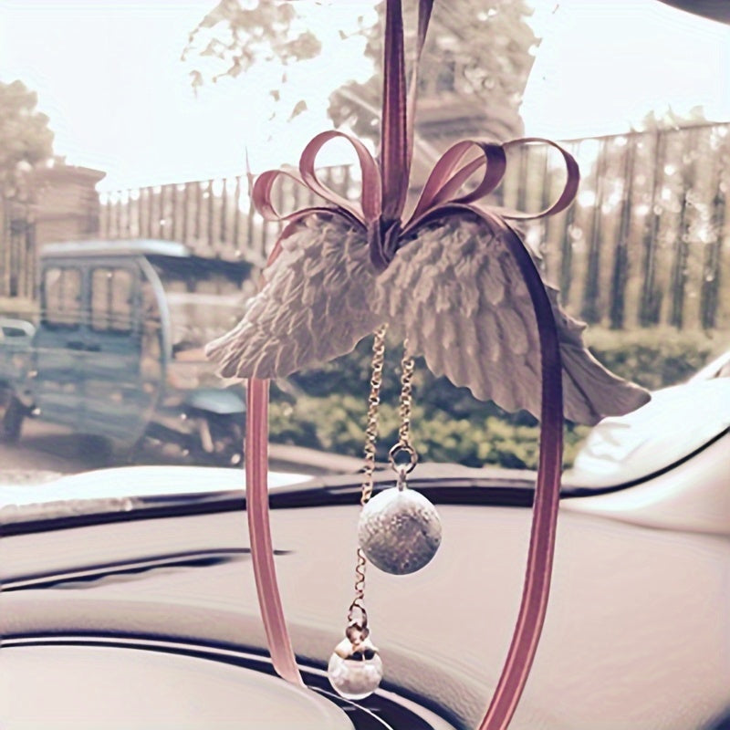 Ayollar uchun farishta qanotlari pendenti, suv ovozi, kalit, avtomobil orqa ko‘zg‘ ornament