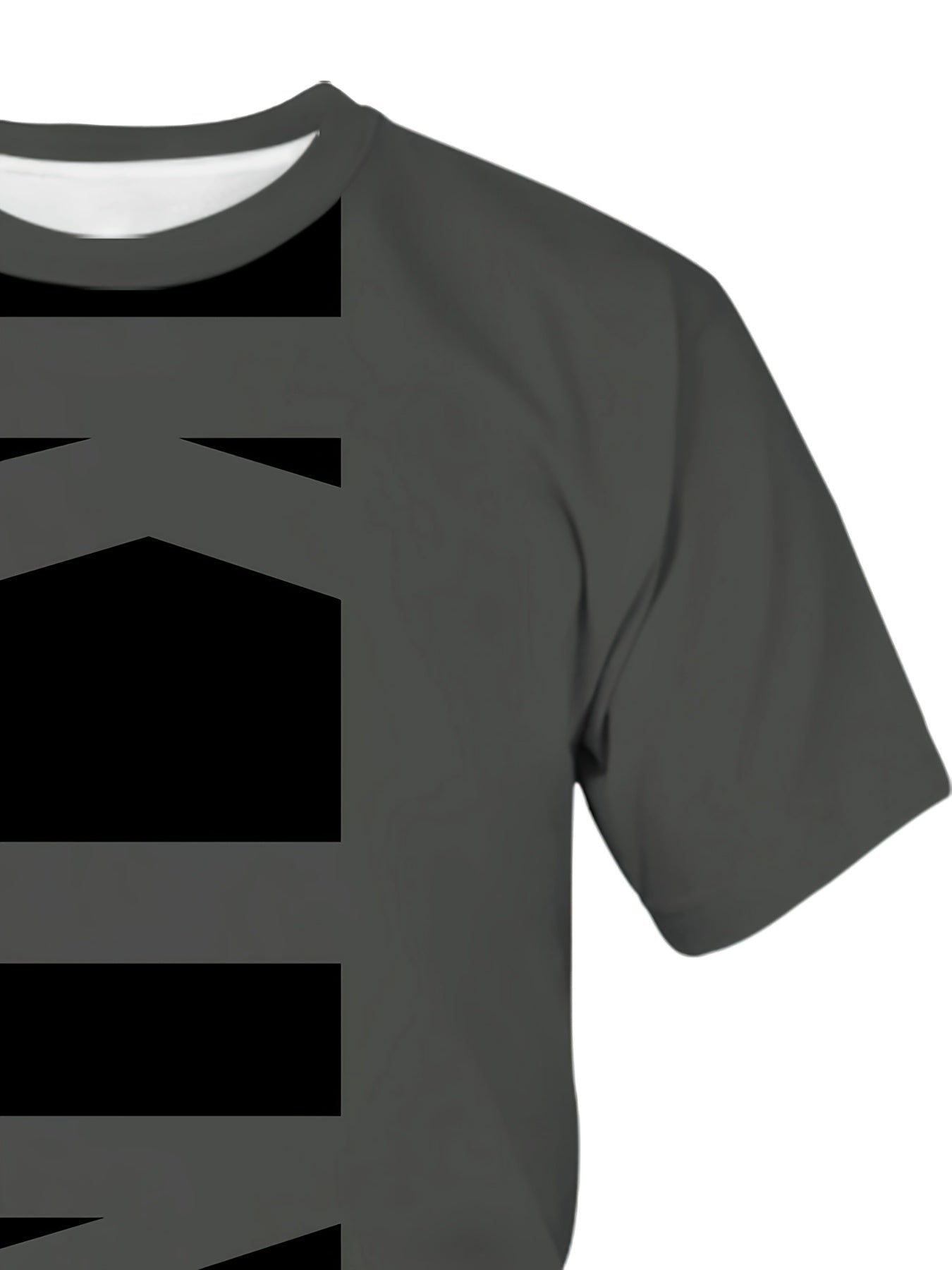 Men's All-Over Print Crew Neck Short Sleeve T-Shirt Polyester Spandex Regular Fit