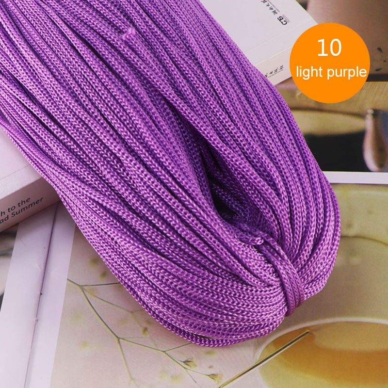 Crocheting Nylon Cord 3mm Hollow Yarn Thread for DIY Bracelets Hats Bags Shoes 200g