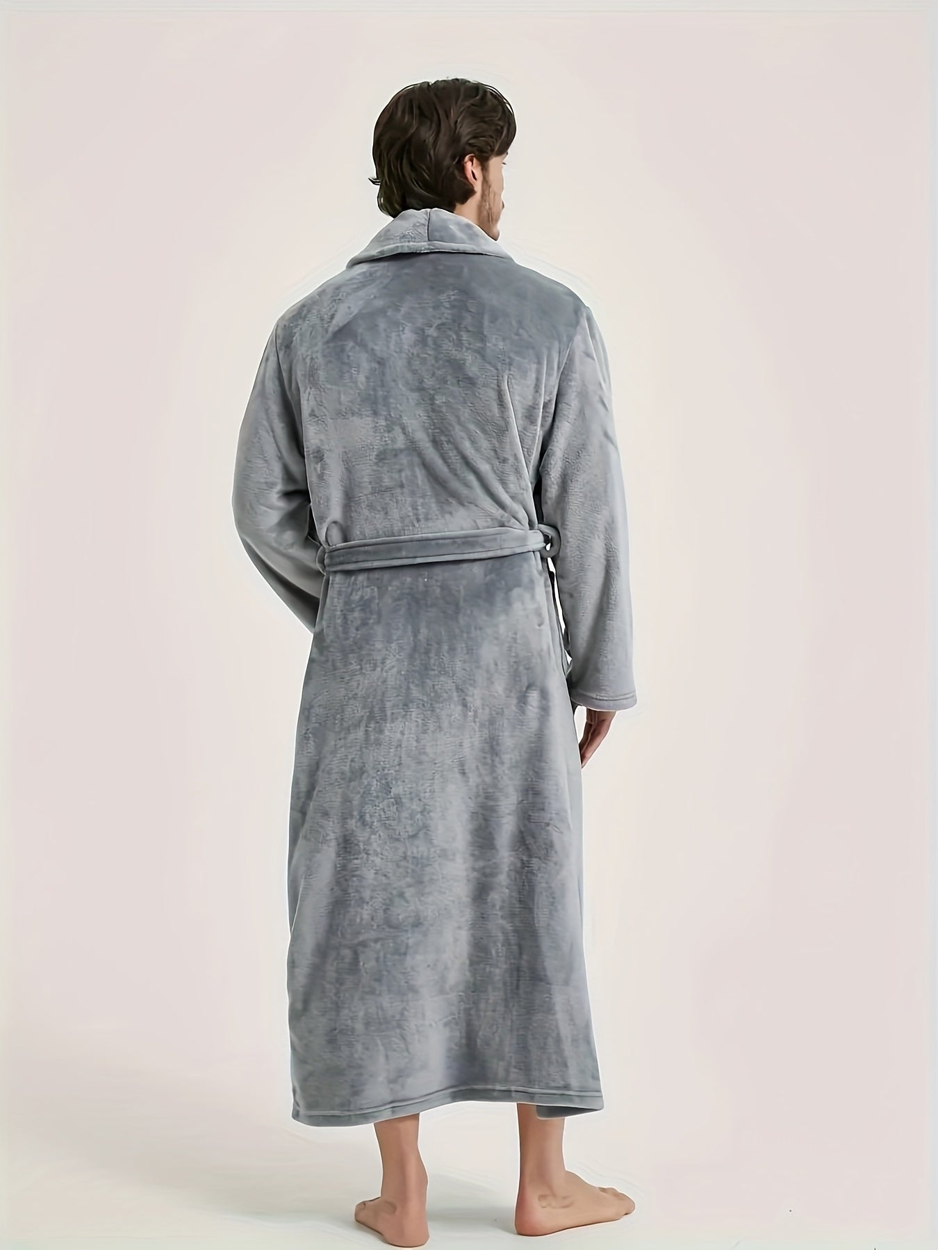 Yangi juftliklar uchun evropa uslubidagi flanel bathrobe, erkaklar va ayollar uchun.