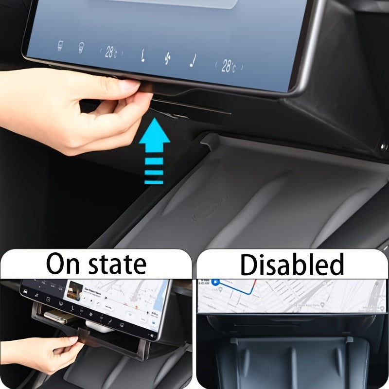 Car Interior Storage Box for Model Y and 3 Center Console Organizer Hidden Storage