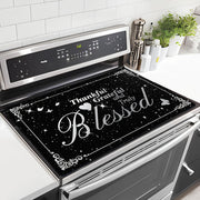 Extra Large 28.5x20.5 Inch Anti-Slip Glass Stove Top Cover Protects Electric Cooktops