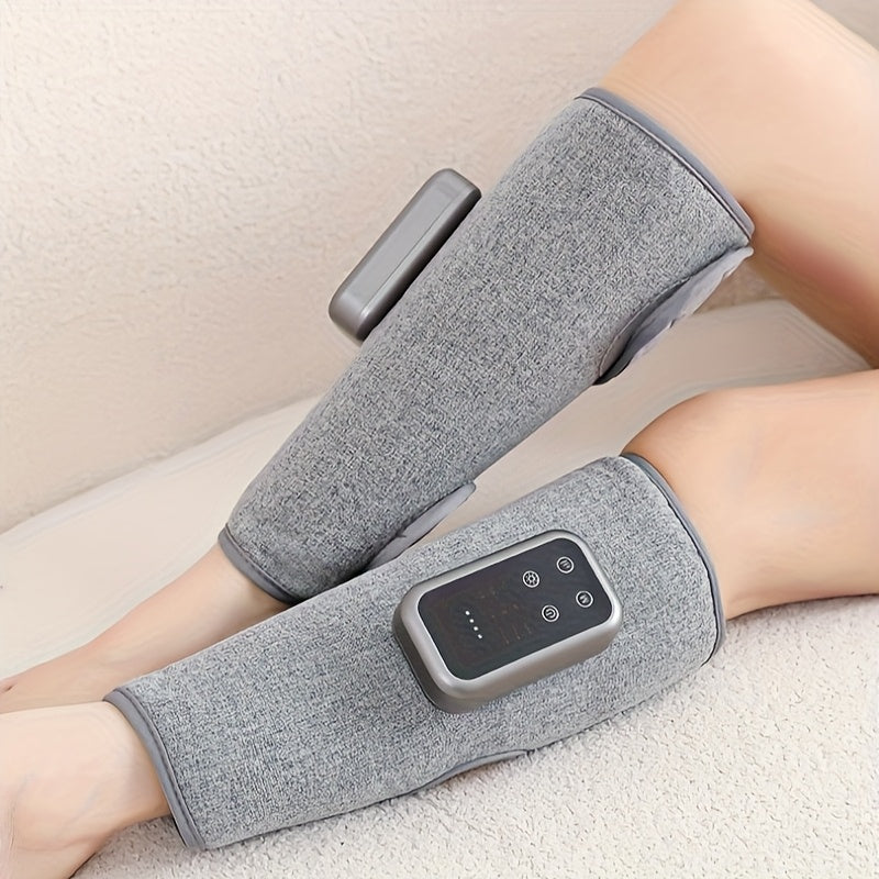 Isitish va havo bosimi bilan ishlaydigan simsiz elektr oyoq massajeri, tizzani bo'shashtirish uchun