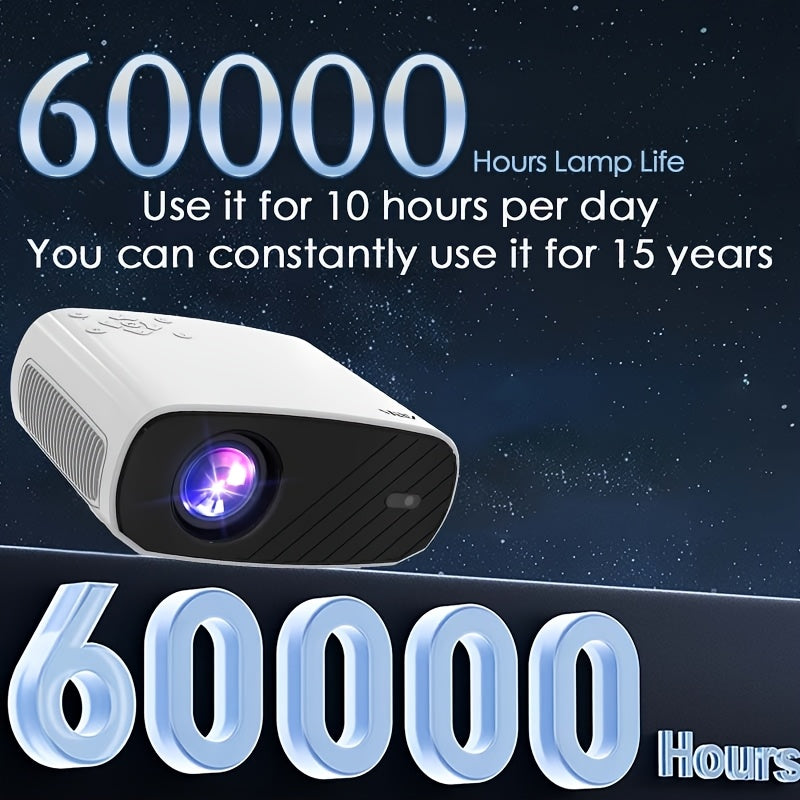 Portable Android Home Theater Projector Full HD WiFi 4K Compatible