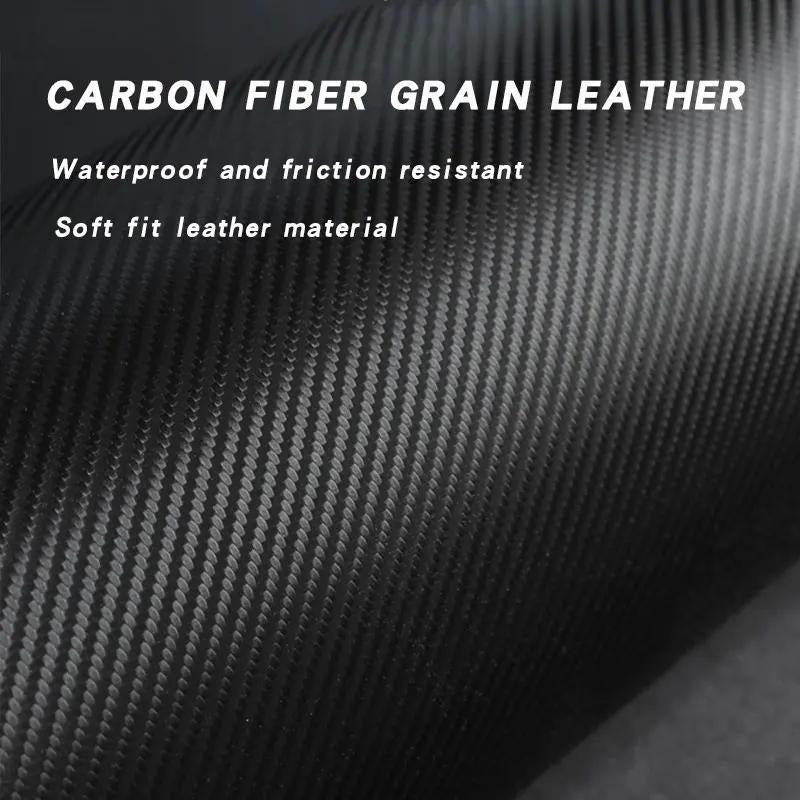 Car Door Sill Protector Heavy-Duty Scratch Dent Non-Slip Carbon Fiber