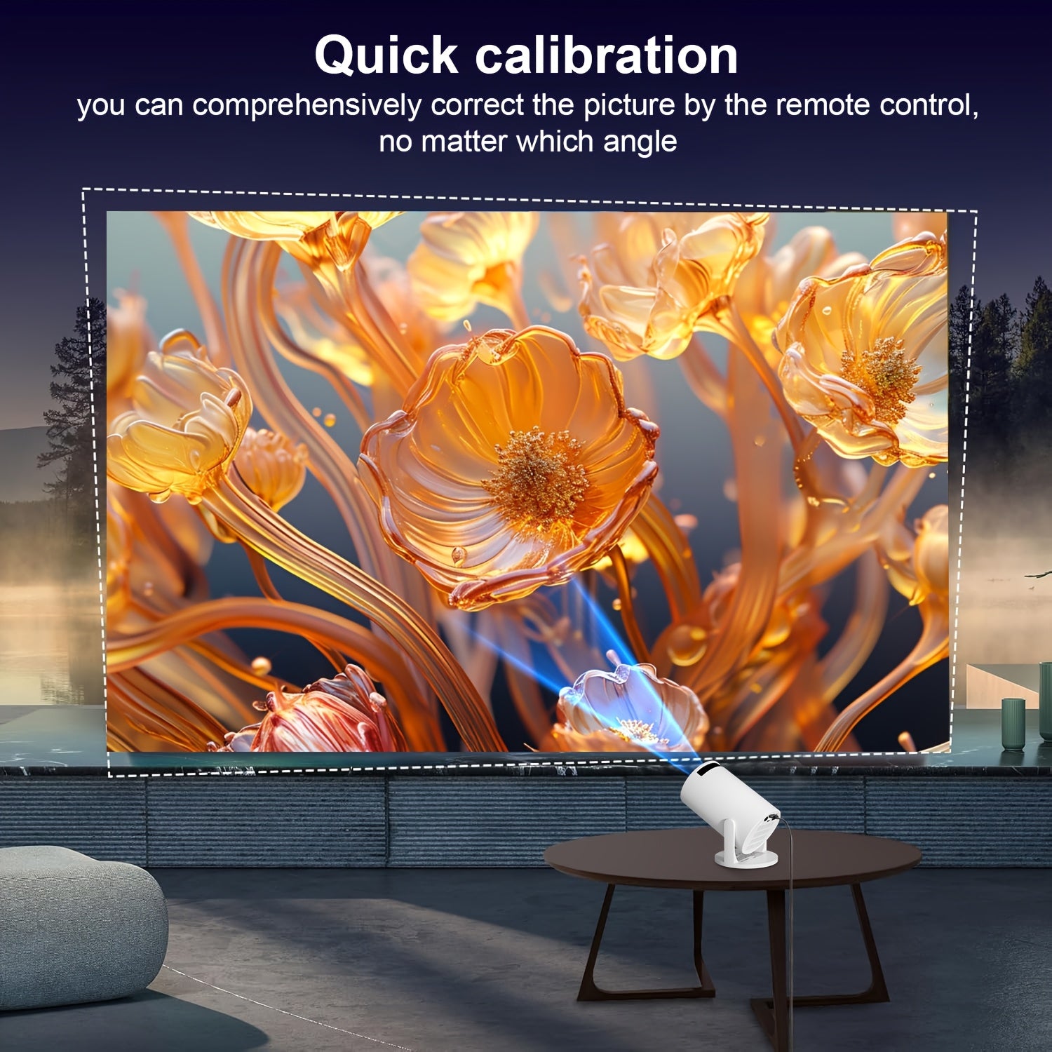 Mini Portable Smart Projector for Mobile Phones and TV Sticks