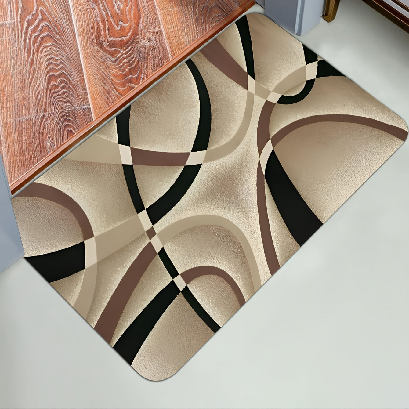 Bohemiya chiziqli hudud halqasi yuviladigan ichki bezak ko'p maqsadli gilam