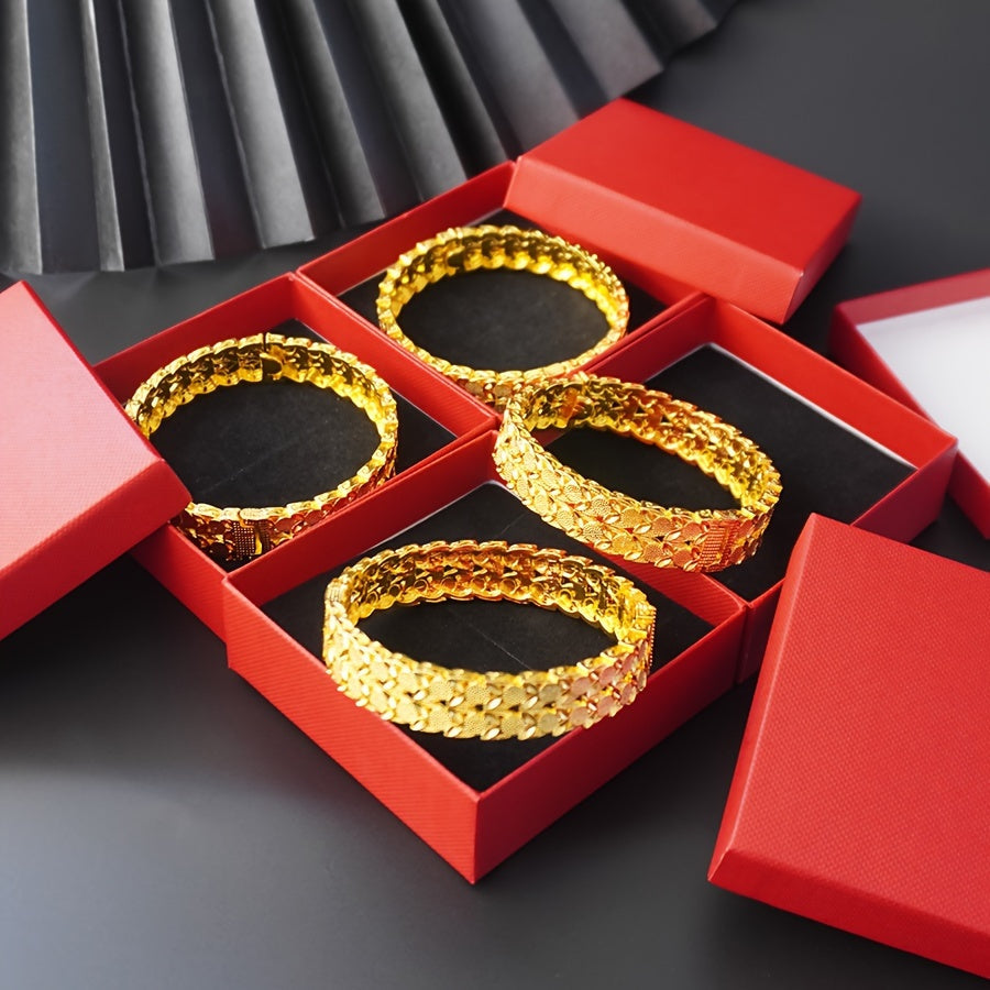 Women's Two-Tier Wide Bracelet for Weddings and Formal Events