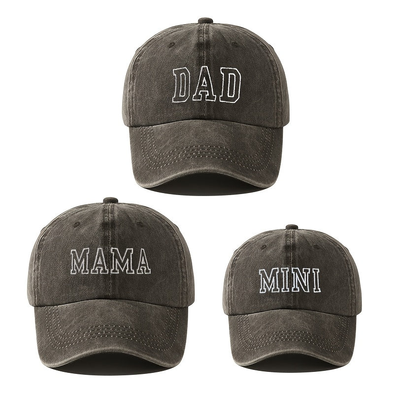 3-Pack Polyester Baseball Caps for Teens Ramadan Flags Embroidered Slogan Lightweight Breathable All-Season