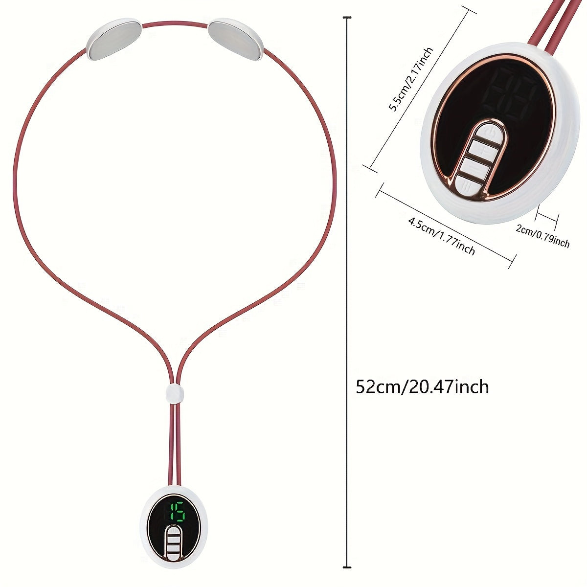 Masajeador cervical portátil USB recargable para unisex con intensidad ajustable