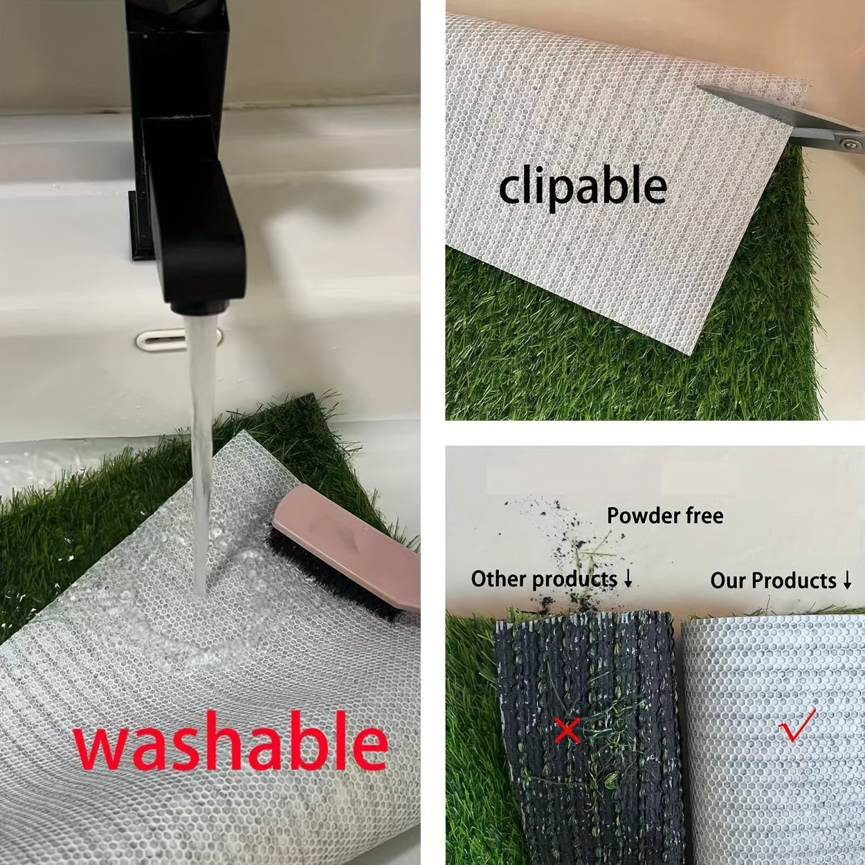 Artificial Turf Mat for Indoor Outdoor Use, Pet Areas, Decks, Porches