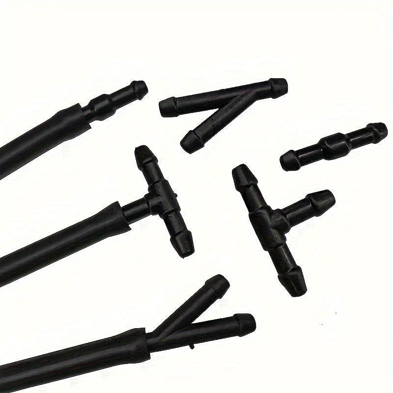 Car Windshield Washer Pipe Connectors 18Pcs/30Pcs Rubber 3 Shapes