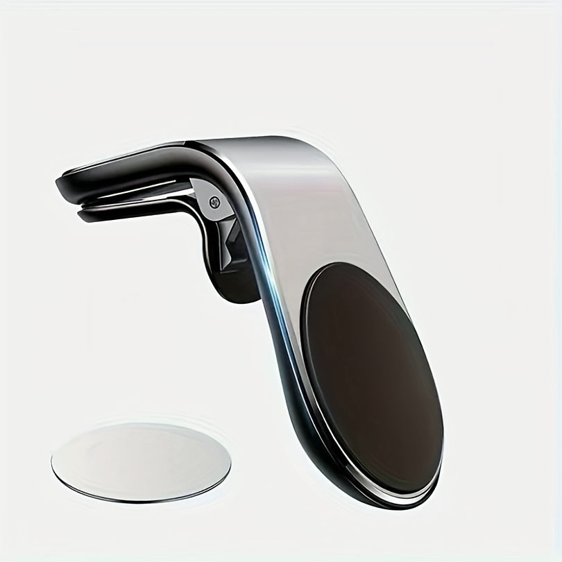 Magnetic Car Phone Holder Air Vent L-Shaped Mount for Navigation Devices
