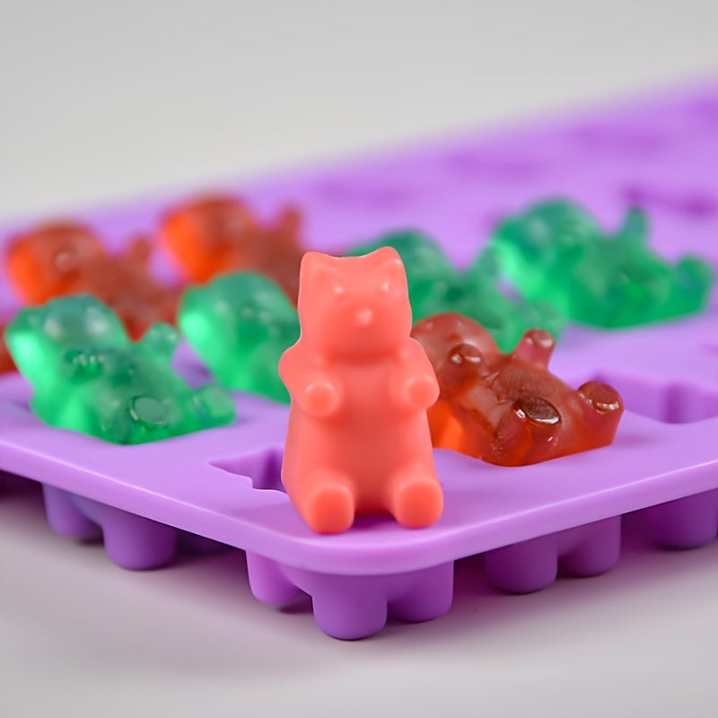 1 dona Dinosaur Gummy Bear Silikon Shirinlik Formasi DIY Shokolad va Gummy uchun, yopishqoq emas.