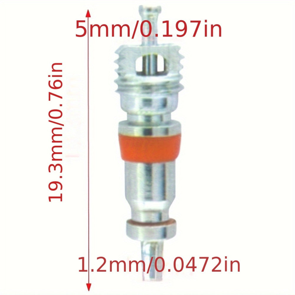 Tire Valve Stem Repair Kit with Dual Head Valve Core Remover and Zinc Alloy Valves