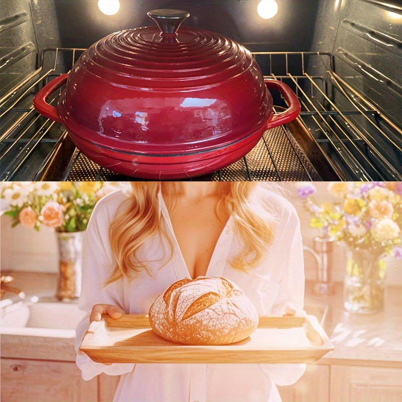 Enamel Cast Iron Loaf Pan 27.94cm for Sourdough and Bread Baking