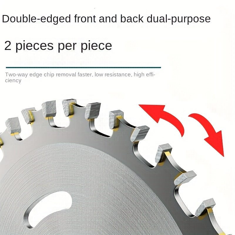 Dual-Direction Carbide Woodworking Saw Blade High Manganese Steel Sharp Teeth Circular Saw