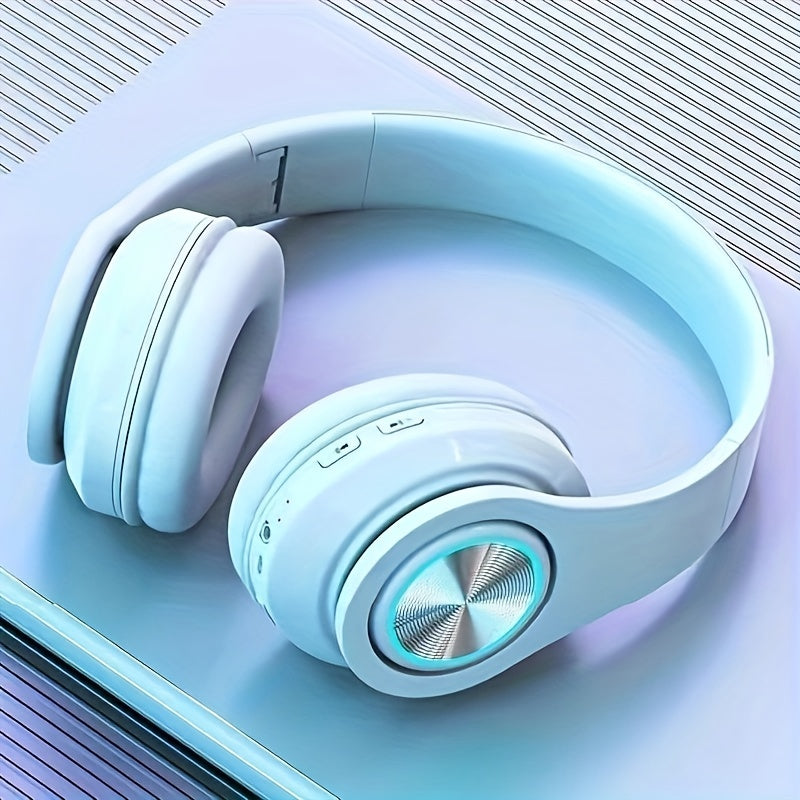 Wireless Headphones with Headband Support and Card Slot for Wired and Wireless Use