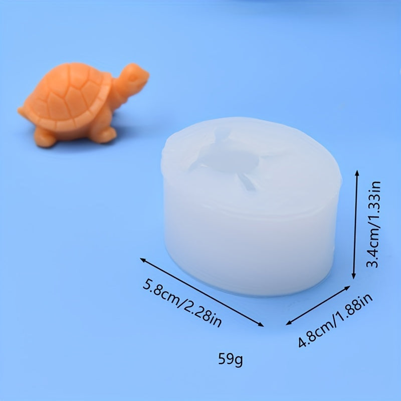 3D Turtle Fondant Formasi Silikon Keks Dekoratsiya Vositasi Konfetlar va Shokoladlar uchun