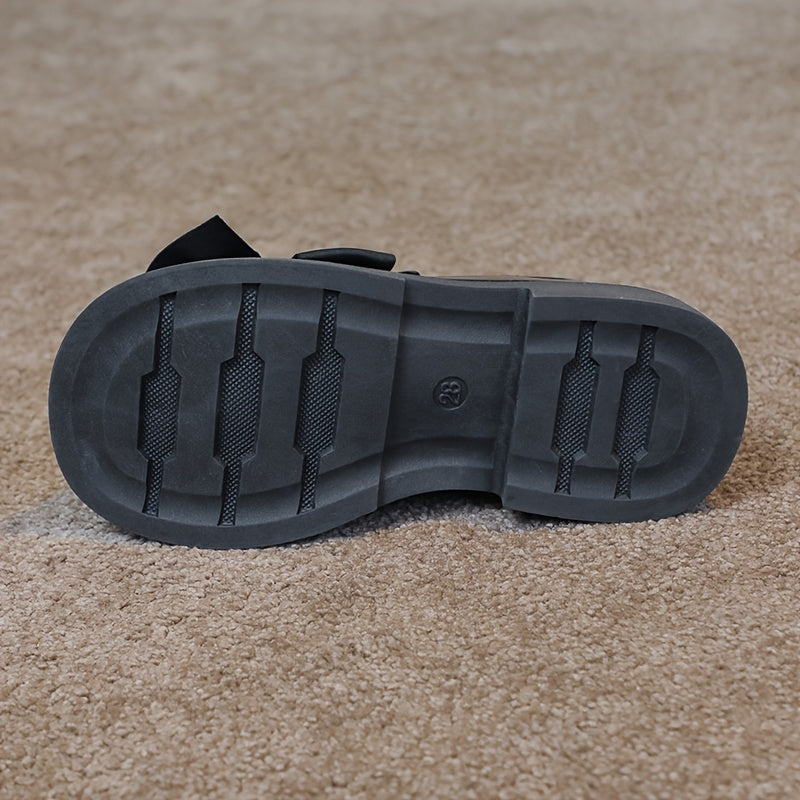 Girls' Flat Shoes Bow-Knot Casual Slip-On Non-Slip Rubber Sole for Ages 14 and Under