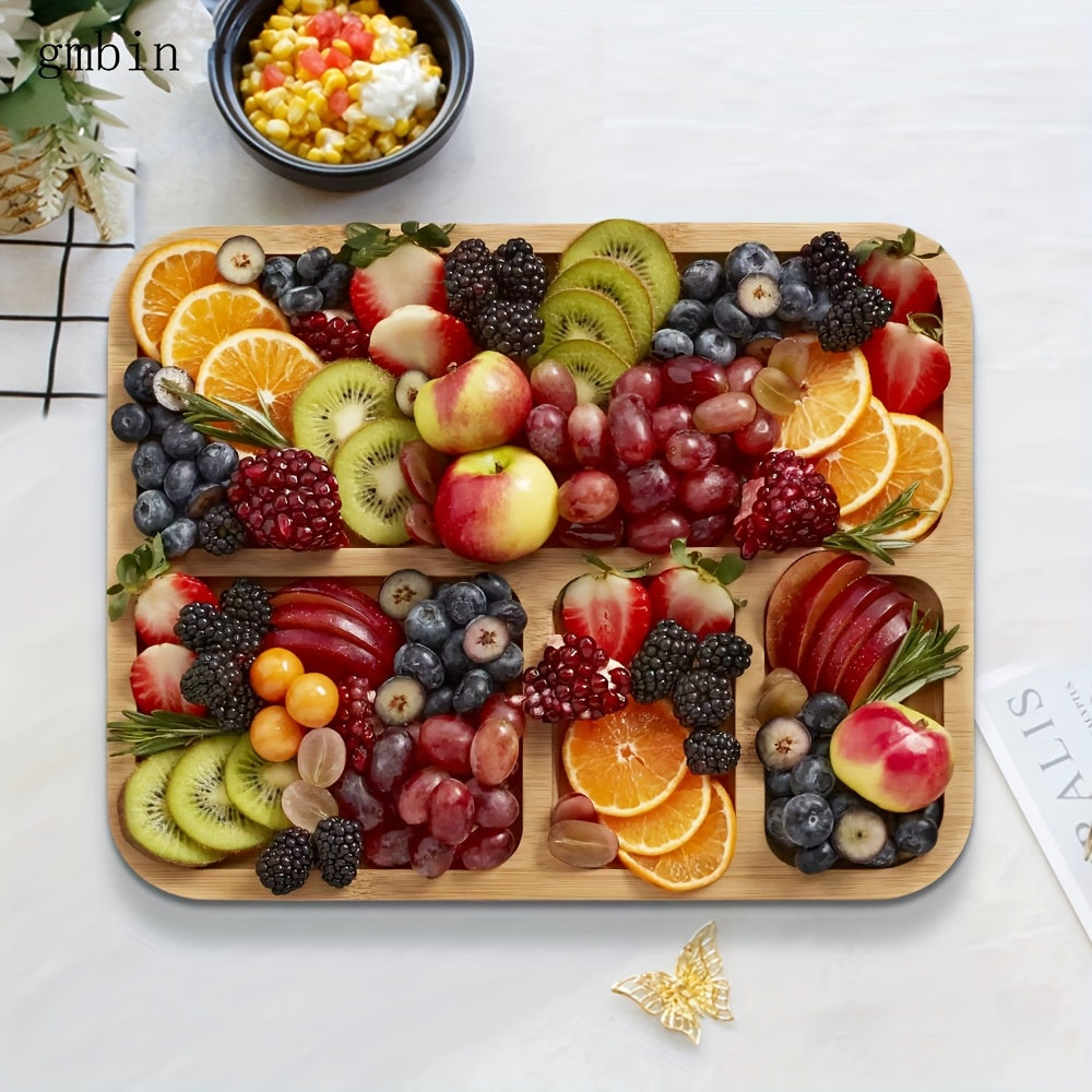 Transparent wooden cutting board with lid for food prep and serving decorative kitchen item