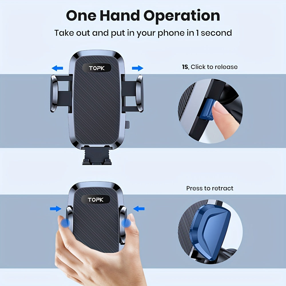 Soporte universal para teléfono de coche, resistente, de ABS, compatible con rejillas de ventilación, ajustable
