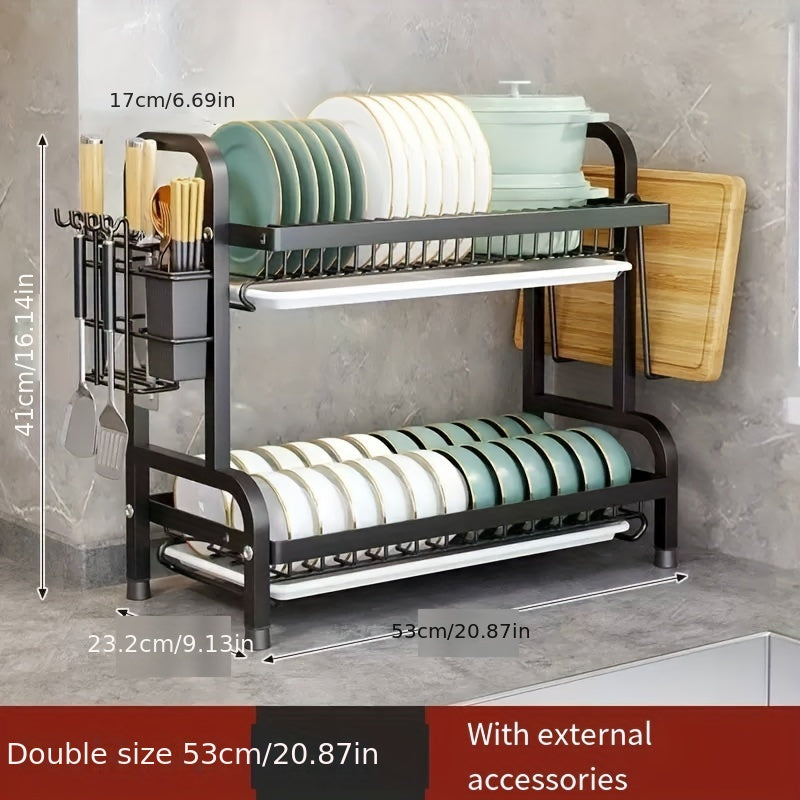 Подставка для сушки посуды из нержавеющей стали на тему Хэллоуина и Рождества, место для хранения столовых приборов и многофункциональная подставка для хранения бытовых вещей