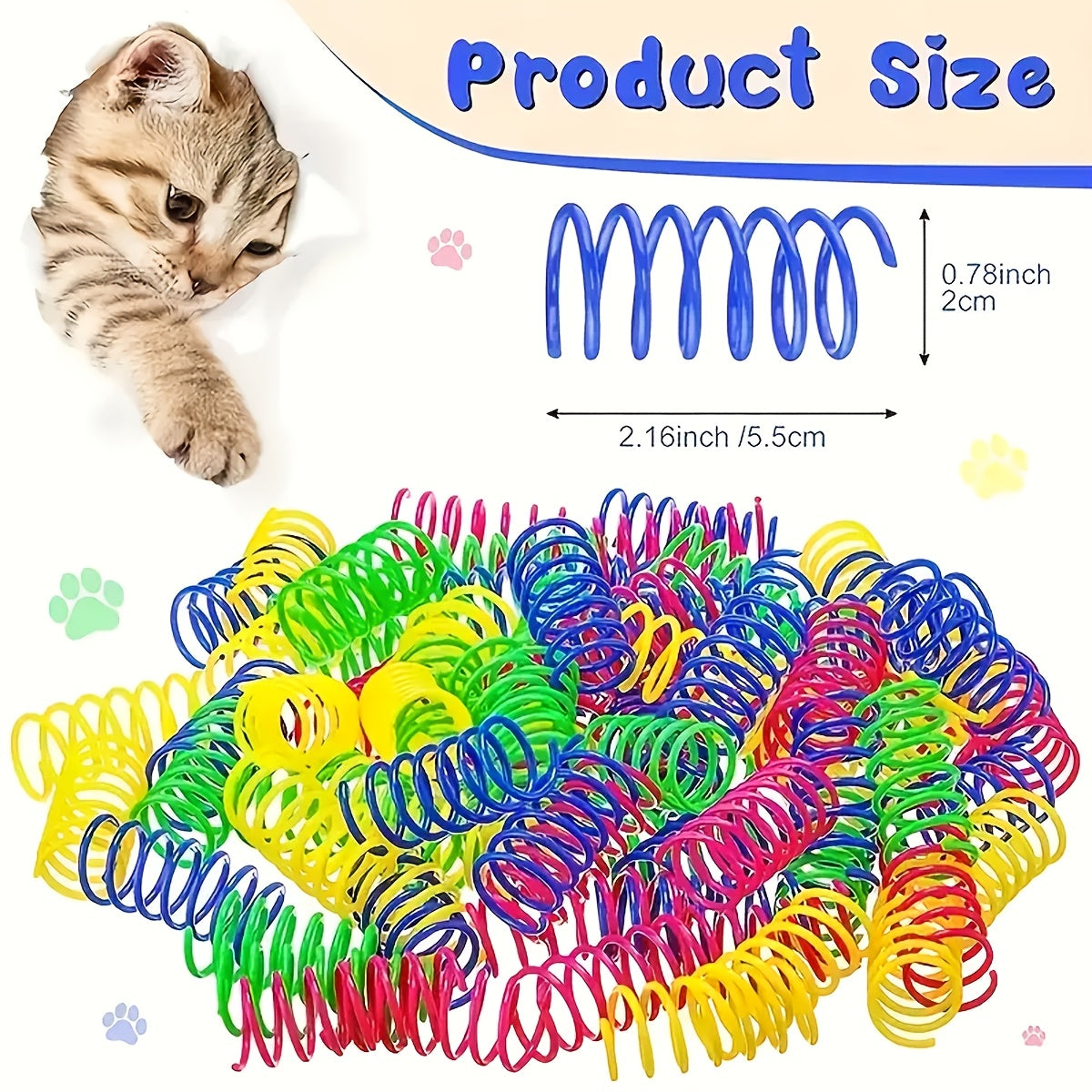 Mixed Pack of 200 Cat Toys in Plastic and Plush for Multiple Cats with Varied Colors and Shapes