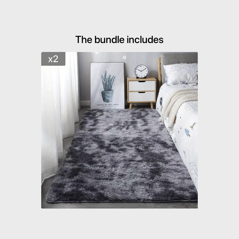 Soft Fluffy Shag Area Rug for Living Room or Bedroom Non-Slip Machine Washable