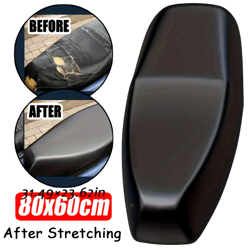Motorcycle Seat Cover Waterproof Dustproof Rainproof Bicycle Stretchable Faux Leather